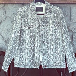 Snakeskin print jacket